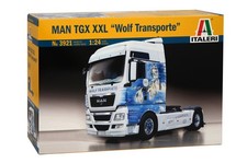 1:24 Italeri MAN TGX XXL "Wolf Transporte" include super decal Kit IT3921 Modell