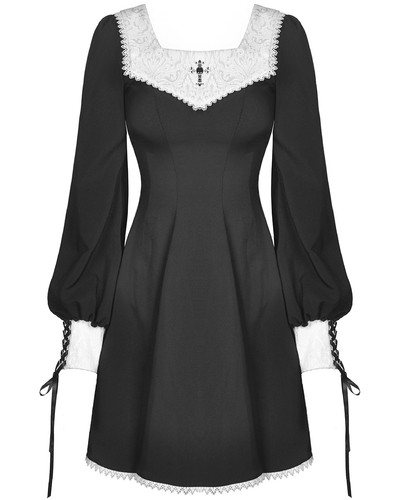 Robe mini gothique croisée - robe,