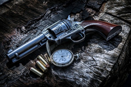 Plaque métal arme a feu - ,