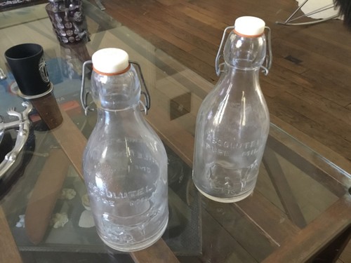 Lot bouteilles lait en - de, 2