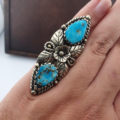 Bague vintage turquoise