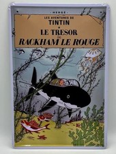 NEUF/TINTIN /Le trésor de Rackham le Rouge - PLAQUE METAL 30 CM X 20 CM –