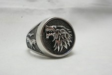 Game of Thrones House Stark Ring Direwolf Wolf Ring