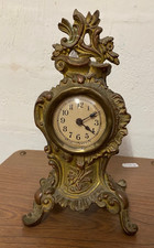 SMALL PENDULUM STYLE LOUIS XVI ROCAILLE GILDED BRONZE EARLY 20TH CENTURY TO RESTORE