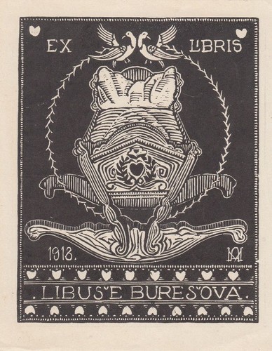 Exlibris livre art - livre, bois