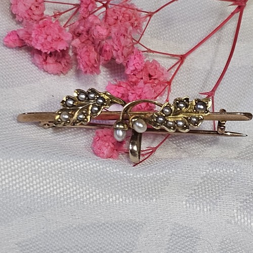 Broche xixe 15k - 15k, perles