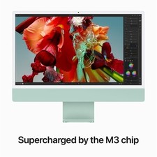 2023 Apple iMac 24", 8GB 256GB SSD, Apple M3 2.66GHz, Green