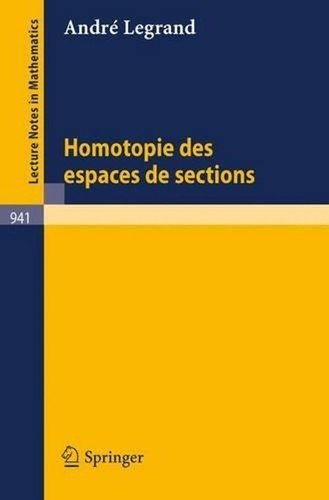Homotopie des espaces - des, de