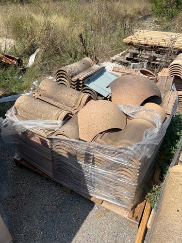 Tuiles anciennes dc10 terre - tuiles,