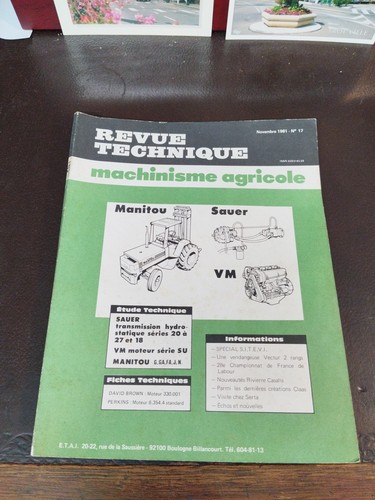 Revue technique machinisme - technique,