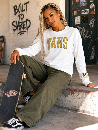 Vans crest logo long sleeve - vans,