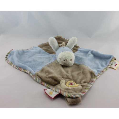 Doudou plat ane paco - plat, bleu