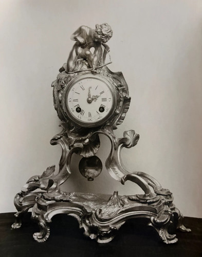 Photographie pendule bronze - pendule,