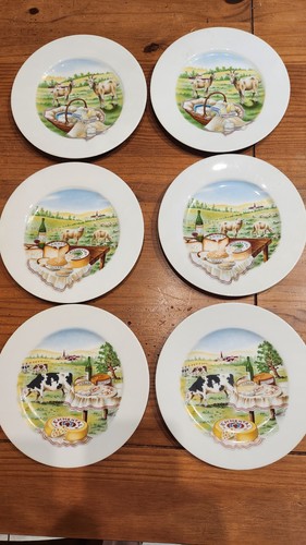 Lot assiettes à fromage - 6,