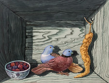 SUPERBE DESSIN GOUACHE