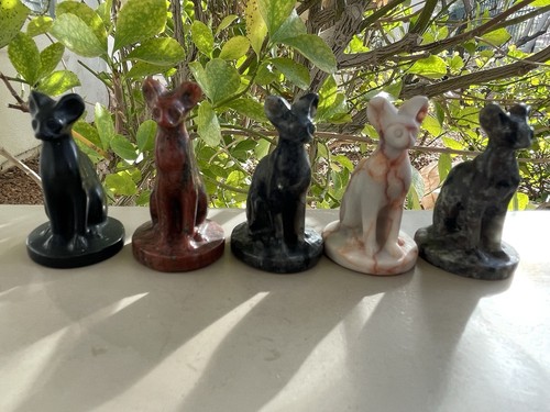 Sphynx cat gemstone - cat, mini