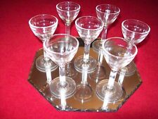 7 VIEUX  VERRES A GOUTTE