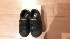 Chaussures Diesel Enfant Noir Baskets Velcro Baskets Scolaire