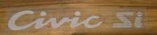 Honda Civic 92-95 Si silver Rear JDM Trunk Decal Sticker Hatchback, And EG  