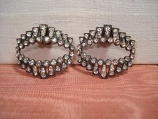 Pair of Art Deco Shoe Loops Signed LW Paris