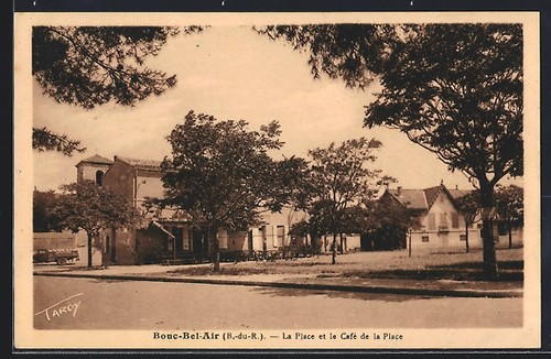 Cpa bouc bel air place - bouc-bel-air,,