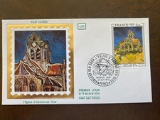 Envelope 1st day stamp 1979 painting painter VAN GOGH church AUVERS-SUR-OISE 2