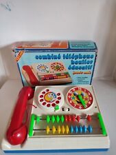 VINTAGE PHONE AND EDUCATIONAL ABACUS COMBO TOY MOB FRANCE NICE CONDITION