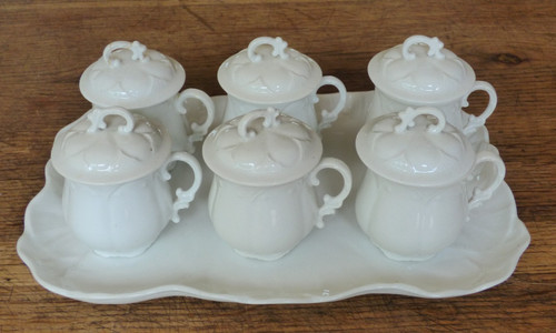 Pots crème sur plateau - 6,