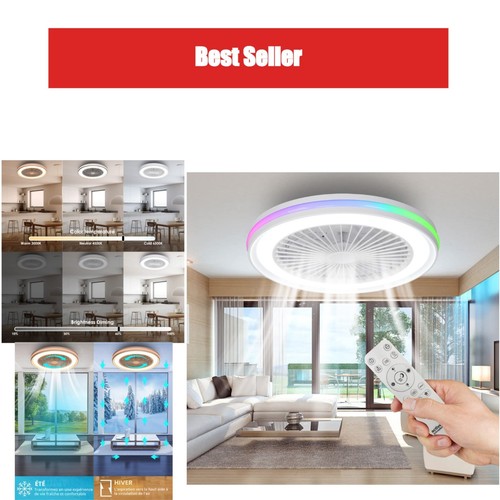 Ventilateur plafond led 40w - plafond,