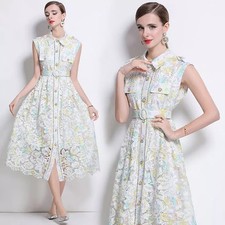 Robe Longue Florale Blanche Et