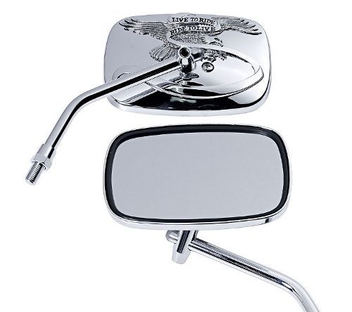 Chopper rétroviseur chrome - rétroviseur,