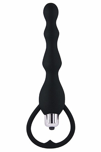Chapelet anal noir vibrant