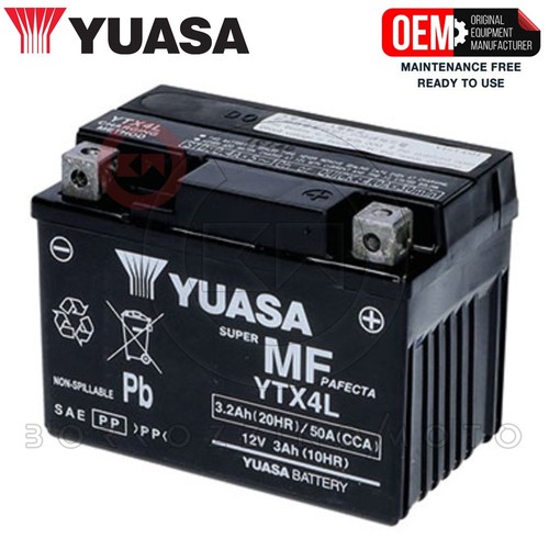 Batterie yuasa ytx4l originale - batterie,