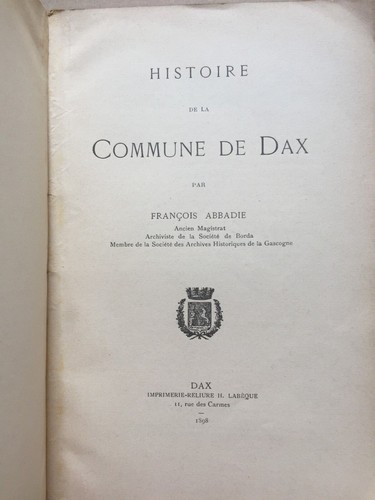 Landes abbadie histoire de - landes,