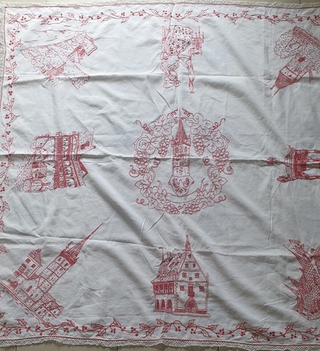Lot nappe brodé - nappe,
