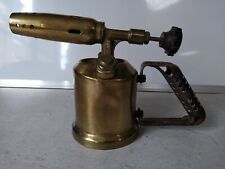 Vintage Brass Gasoline Torch Soldering Lamp "Express Unis-France N.41"