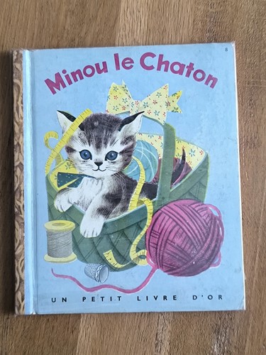 Ancien livre minou chaton - ancien, le