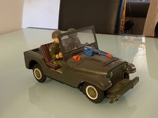 Jouet Ancien en Tôle Jeep militaire US Army Nomura Made in japan 6607