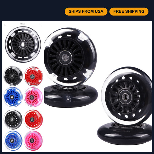 90mm replacement wheels - 90mm, set