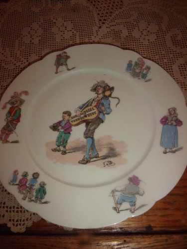 Assiette porcelaine ancienne - assiette,