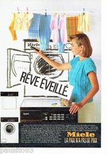 1986 ADVERTISING 116 washing machine Miele & laundry dryer