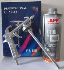 1 pistolet pulverisation + 2 cartouches anti gravillon gris peinture automobile