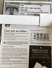 Disneyland paris 3 billets