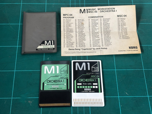Korg pcm program cards - m1,