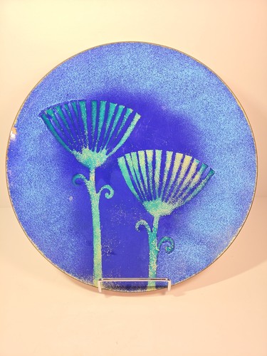 Vintage enamel copper art - enamel,