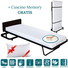 Lit d'Appoint Pliant avec Matelas Memoire de Forme Simple o Double, pour Invit?