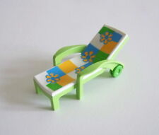 PLAYMOBIL (V176) LEISURE - Transat Green Roulette Long Chair 4864