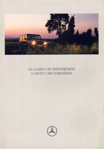 Catalogue brochure mercedes - mercedes, g