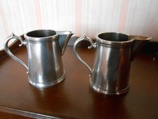 2 Petites cruches à lait RENEKA Strasbourg en Métal Argenté