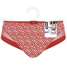 LOT 2 CULOTTES DIM GENEROUS RETRO DAISY ROUGE A FLEURS 44 NEUVE ETIQUETTE